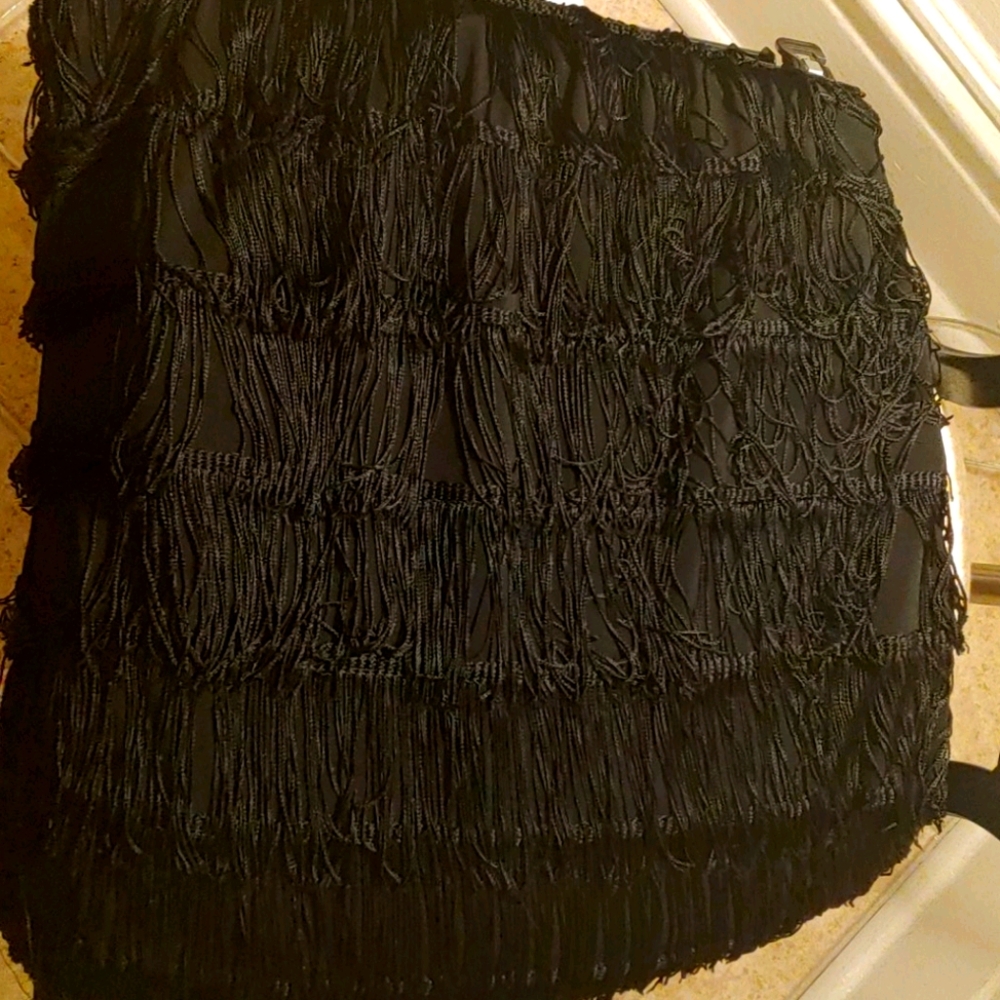 Black Shimmying Fashion Skirt
